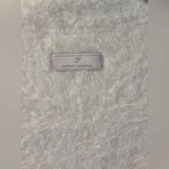 Gymshark x Whitney Simmons White Fuzzy Jacket - Picture 5 of 5